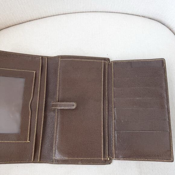 VIntage Gucci Wallet Trifold Brown Monogram GG Passport Sherry Line Canvas 80s - Picture 16 of 16